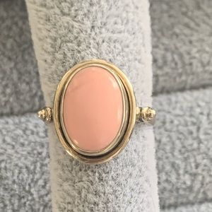 Pink Opal statement ring